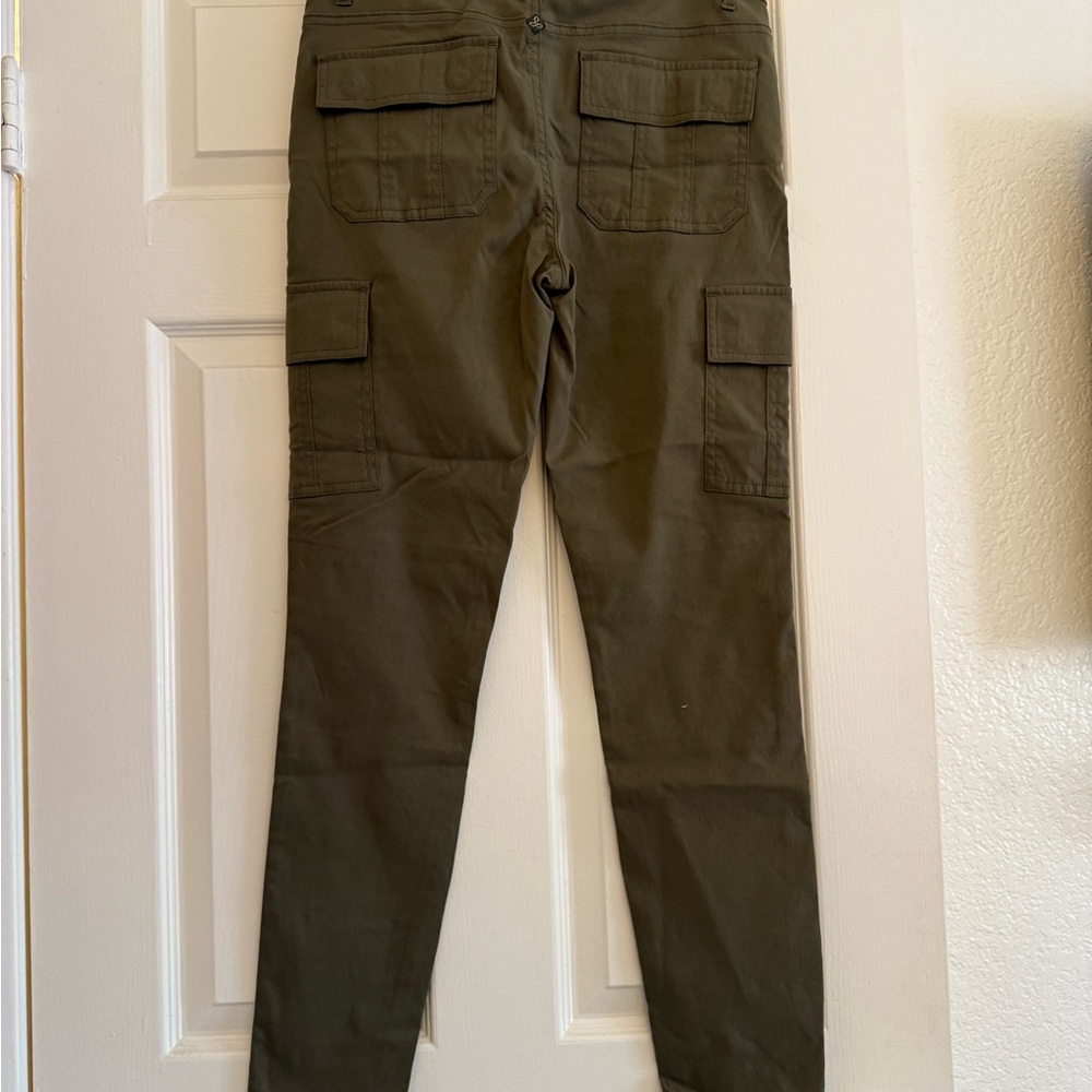 Prana Olive Green Meme Skinny Pant Cargo - Picture 4 of 12